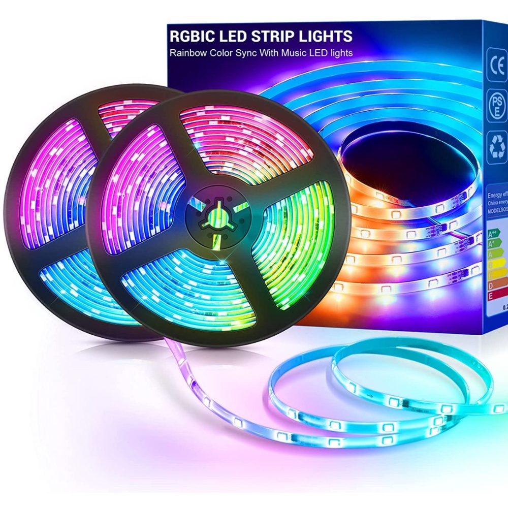 NEW Smart WiFi LED Light Strips Compatible with Alexa, 32.8ft Music Sync
